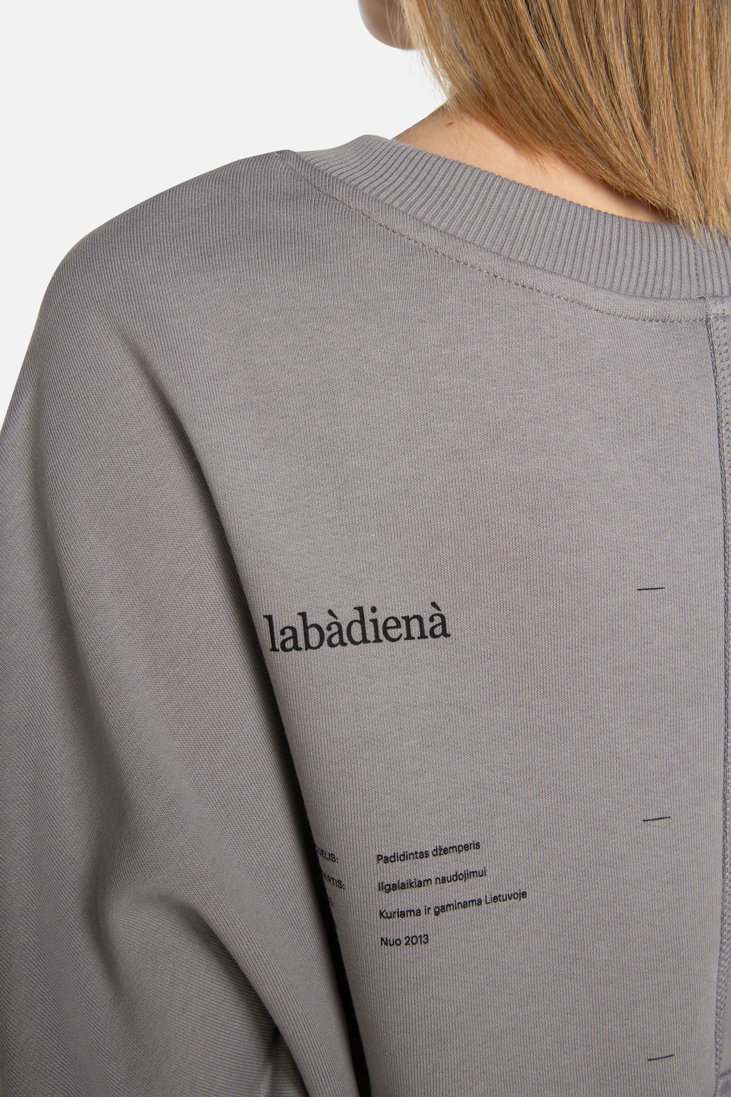 labàdienà Padidintas džemperis