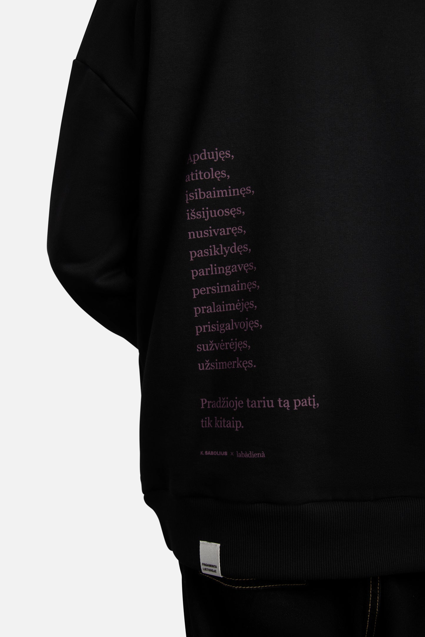 labàdienà X Kristupas Sabolius sweatshirt