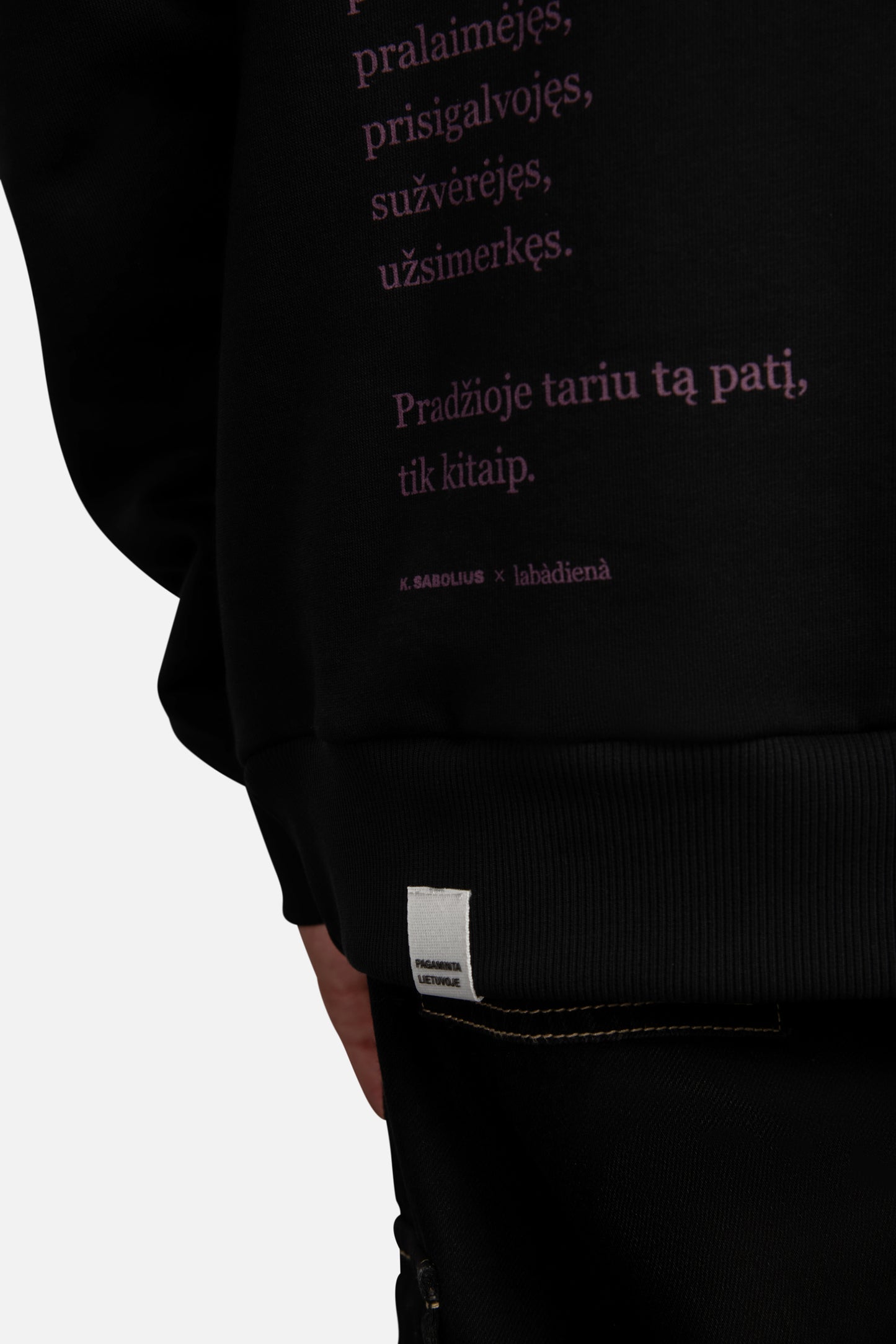 labàdienà X Kristupas Sabolius sweatshirt