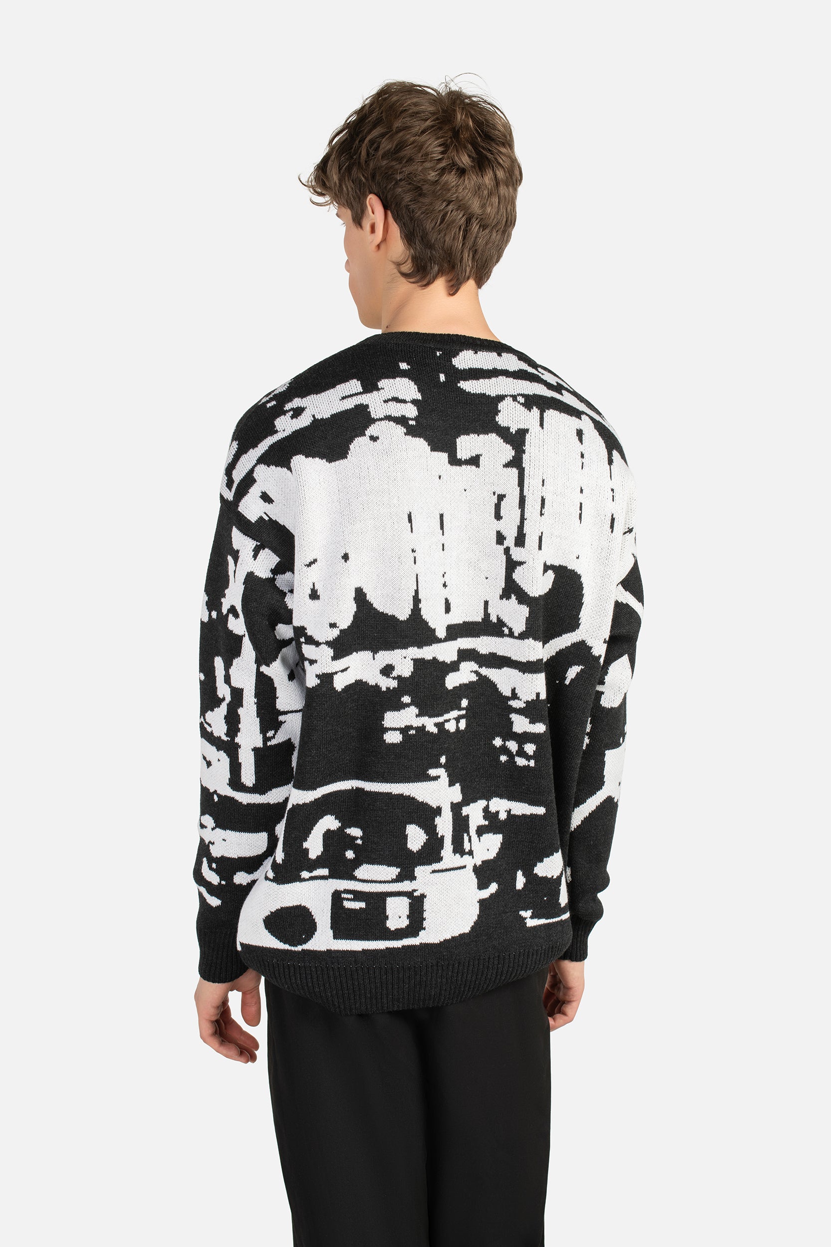 アキラナカ Lucia tape fringe knit pullover BK labàdienà X LRT Archyvai sweater - Panorama