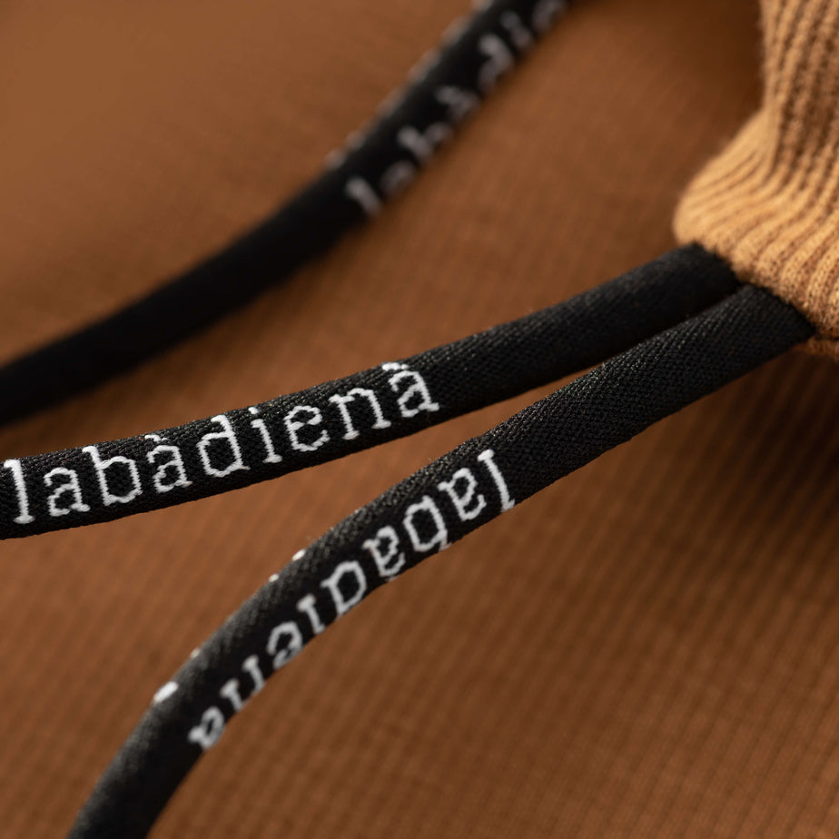 Rust rib strap dress